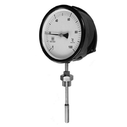 Gas Filled Expansion Thermometer, Rigid Stem Vertical/Bottom Entry